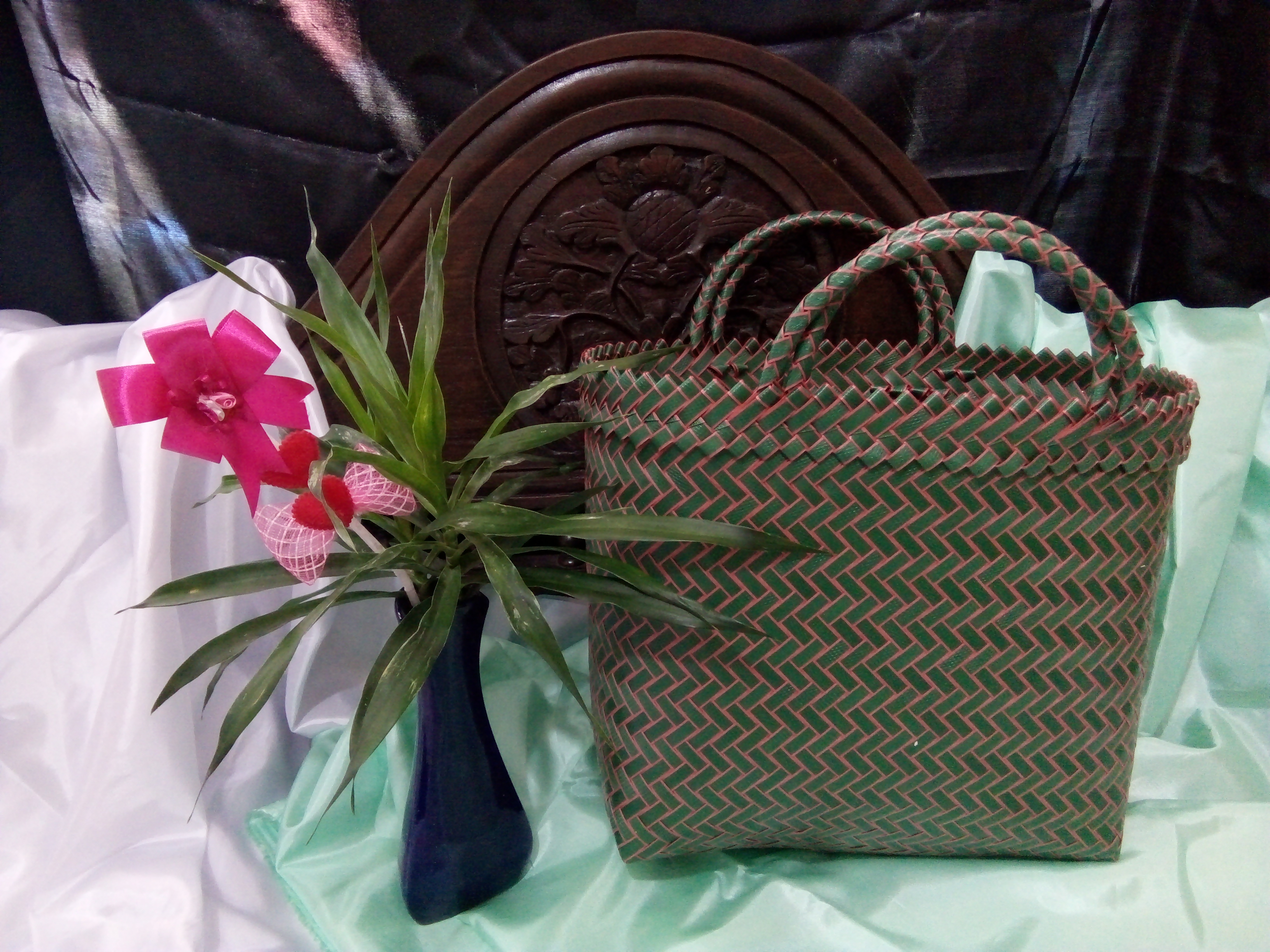 Tas Belanja Tradisional Anyaman Lurik