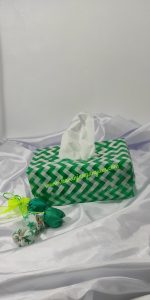 Anyaman Plastik Kaca Bening Tempat Tissue