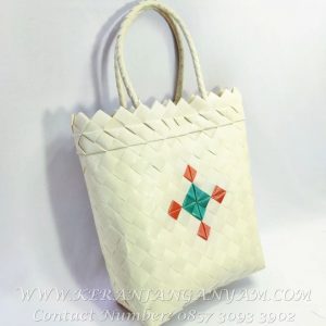 Tas Anyaman Mini Motif Souvenir