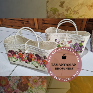 Tas Tempat Brownies , Tas Anyaman Deco untuk Bingkisan